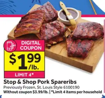 Stop&Shop Stop & shop pork spareribs offer