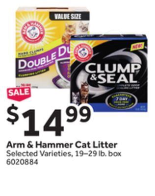 Stop&Shop Arm & hammer cat litter offer