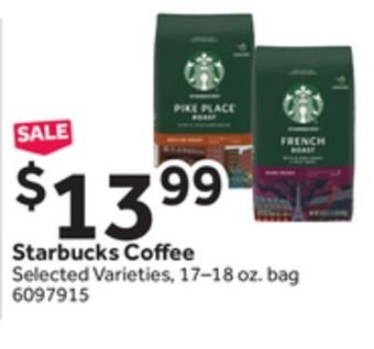 Stop&Shop Starbucks coffee offer