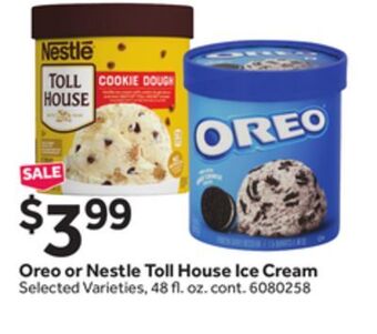 Stop&Shop Oreo or nestle toll house ice cream offer