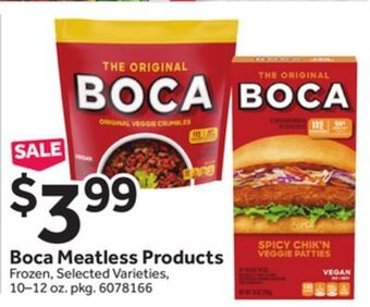 Stop&Shop Boca meatless products offer
