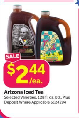 Stop&Shop Arizona iced tea offer