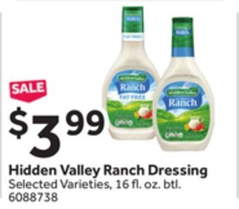 Stop&Shop Hidden valley ranch dressing offer