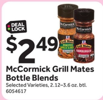 Stop&Shop Mccormick grill mates bottle blends offer