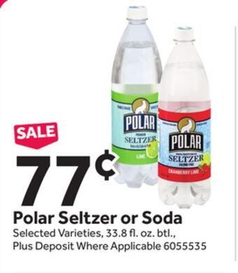 Stop&Shop Polar seltzer or soda offer