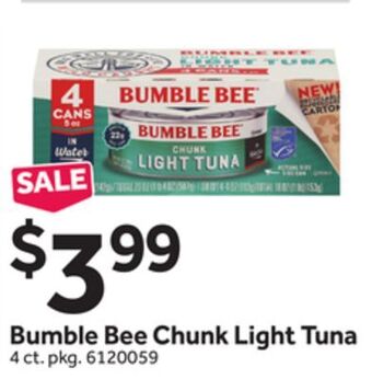 Stop&Shop Bumble bee chunk light tuna offer
