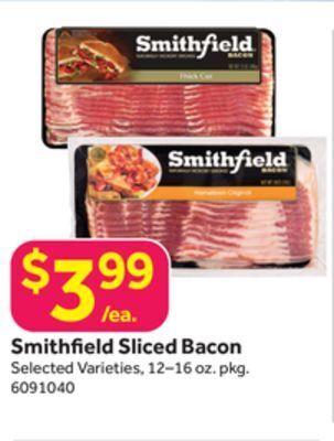 Stop&Shop Smithfield sliced bacon offer