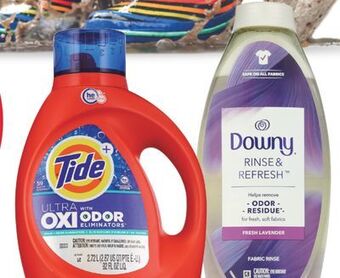 CVS Tide 92 oz, gain 88-92 oz, tide pods 25, 35 ct., gain flings 42 ct., bounce 240 ct., downy 103 oz, rinse 48 oz or unstopables offer