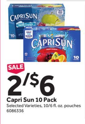 Stop&Shop Capri sun 10 pack offer