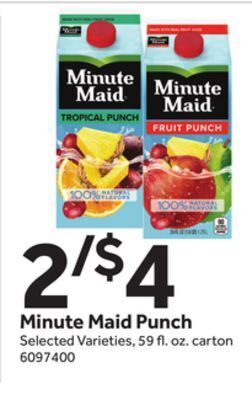 Stop&Shop Minute maid punch offer
