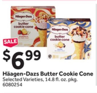 Stop&Shop Häagen-dazs butter cookie cone offer