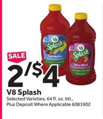 Stop&Shop V8 splash offer
