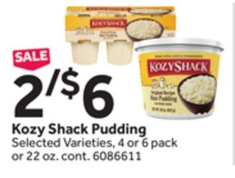 Stop&Shop Kozy shack pudding offer