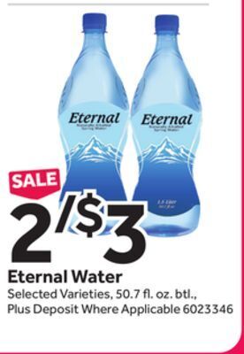 Stop&Shop Eternal water offer