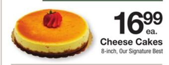 The Fresh Grocer Cheese cakes offer