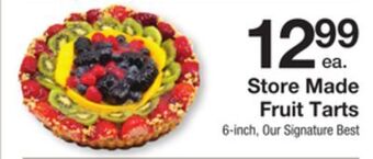 The Fresh Grocer Store made fruit tarts offer