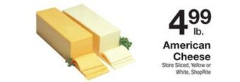 The Fresh Grocer American cheese offer