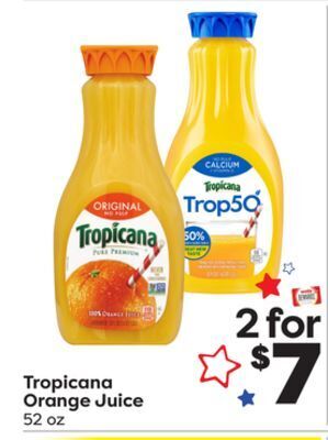 Weis Markets Tropicana orange juice offer