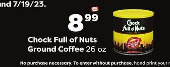 Weis Markets Chock full of nuts ground coffee offer
