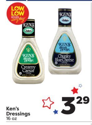 Weis Markets Ken's dressings offer