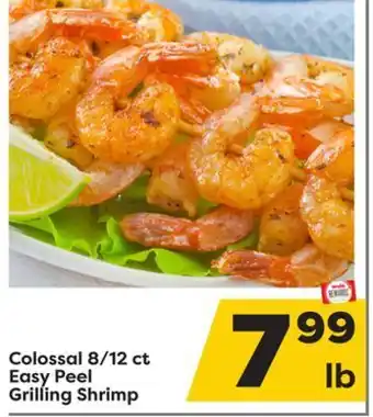 Weis Markets Colossal 8/12 ct easy peel grilling shrimp offer