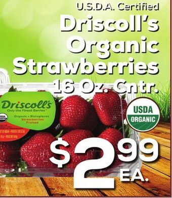 DeCicco & Sons Driscoll's organic strawberries offer