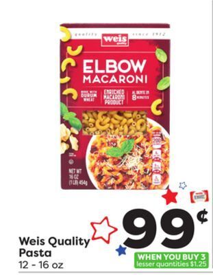 Weis Markets Weis quality pasta offer