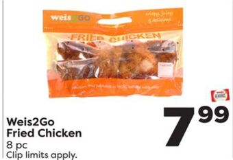 Weis Markets Weis2go fried chicken offer