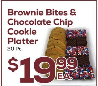 DeCicco & Sons Brownie bites & chocolate chip cookie platter offer