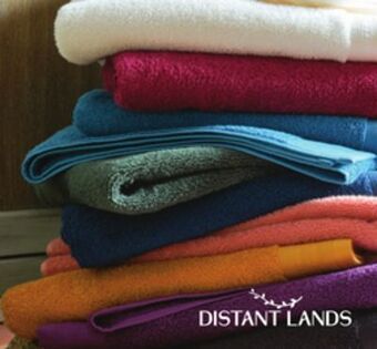 JC Penney Distant lands perfect color bath towels offer