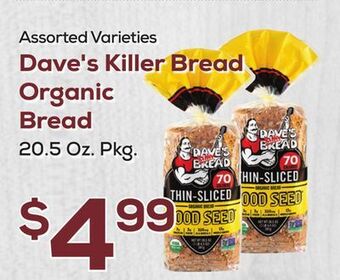 DeCicco & Sons Dave's killer bread organic bread offer