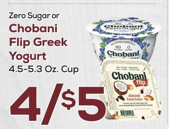 DeCicco & Sons Chobani flip greek yogurt offer