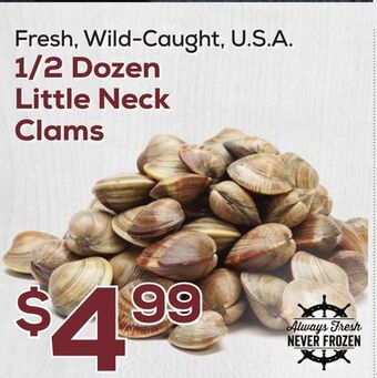 DeCicco & Sons 1/2 dozen little neck clams offer