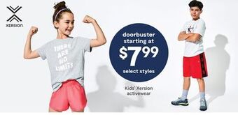 JC Penney Kids' xersion activewear offer