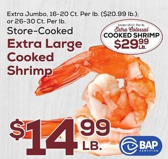 DeCicco & Sons Extra large cooked shrimp offer