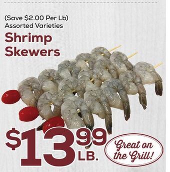 DeCicco & Sons Shrimp skewers offer