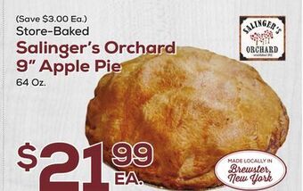 DeCicco & Sons Salinger's orchard 9 apple pie offer
