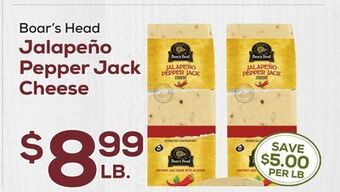 DeCicco & Sons Boar's head jalapeño pepper jack cheese offer