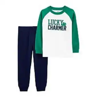 Kohl's Baby boy carter's lucky charmer tee & jogger pants set offer