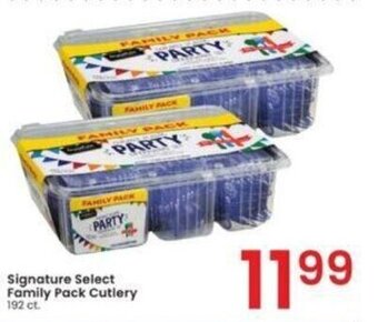 Albertsons Signature Select Family Pack Cutlery 192 ct. offer