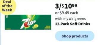 Walgreens 12-Pack Soft Drinks offer
