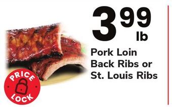 ACME Pork loin back ribs or st. louis ribs offer