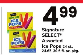 ACME Signature select® assorted ice pops offer