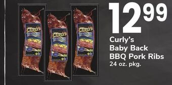 ACME Curly's baby back bbq pork ribs offer