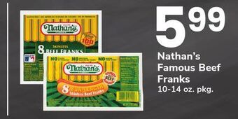 ACME Nathan's famous beef franks offer
