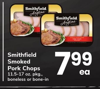 ACME Smithfield smoked pork chops offer