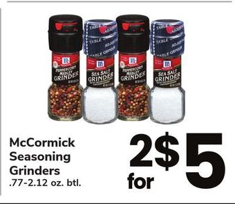 ACME Mccormick seasoning grinders offer