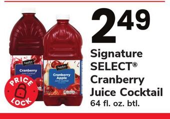 ACME Signature select® cranberry juice cocktail offer