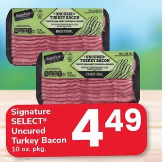 ACME Signature select® uncured turkey bacon offer