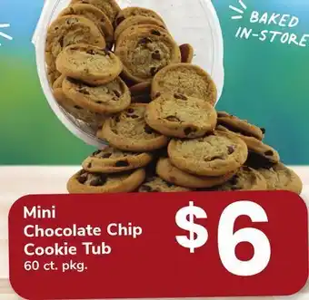 ACME Mini chocolate chip cookie tub offer